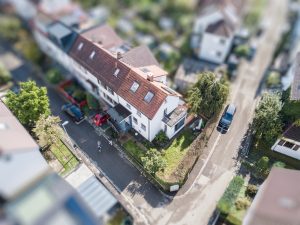 Verkauftes Einfamilienhaus in Ulm – Außenansicht von oben